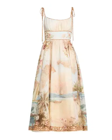 Zimmermann Mahon Picnic Midi Dress | Thumbnail 1 Zimmermann Mahon Picnic Midi Dress | Thumbnail 1