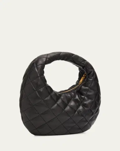 Saint Laurent Icarino Baby YSL Quilted Leather Hobo Bag | Thumbnail 3 Saint Laurent Icarino Baby YSL Quilted Leather Hobo Bag | Thumbnail 3