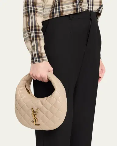 Saint Laurent Icarino Baby YSL Quilted Leather Hobo Bag | Thumbnail 6 Saint Laurent Icarino Baby YSL Quilted Leather Hobo Bag | Thumbnail 6