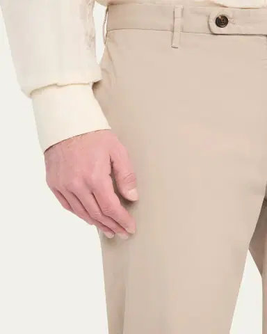 Incotex Men's Pressed-Crease Cotton Trousers | Thumbnail 5 Incotex Men's Pressed-Crease Cotton Trousers | Thumbnail 5