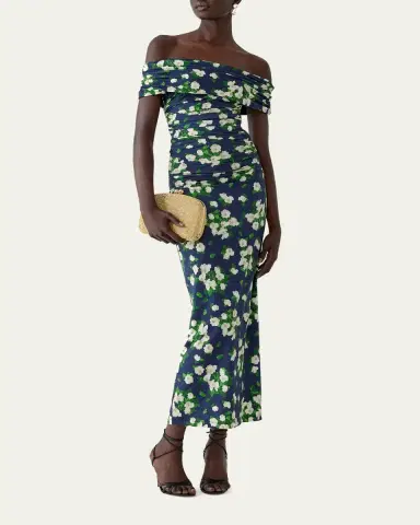 Carolina Herrera Off-The-Shoulder Floral Jersey Maxi Dress | Thumbnail 2 Carolina Herrera Off-The-Shoulder Floral Jersey Maxi Dress | Thumbnail 2