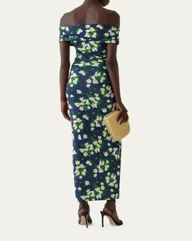 Carolina Herrera Off-The-Shoulder Floral Jersey Maxi Dress | Thumbnail 3 Carolina Herrera Off-The-Shoulder Floral Jersey Maxi Dress | Thumbnail 3