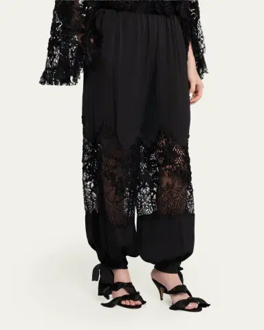 Kobi Halperin Corrine Lace-Inset Balloon Pants | Thumbnail 8 Kobi Halperin Corrine Lace-Inset Balloon Pants | Thumbnail 8
