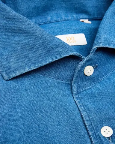 100Hands Men's Japanese Denim Sport Shirt | Thumbnail 2 100Hands Men's Japanese Denim Sport Shirt | Thumbnail 2