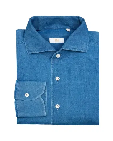 100Hands Men's Japanese Denim Sport Shirt | Thumbnail 1 100Hands Men's Japanese Denim Sport Shirt | Thumbnail 1