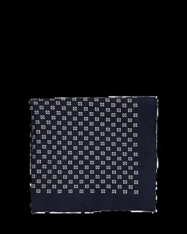 Brunello Cucinelli Men's Geometric Silk Pocket Square | Thumbnail 2 Brunello Cucinelli Men's Geometric Silk Pocket Square | Thumbnail 2