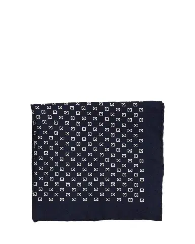 Brunello Cucinelli Men's Geometric Silk Pocket Square | Thumbnail 1 Brunello Cucinelli Men's Geometric Silk Pocket Square | Thumbnail 1