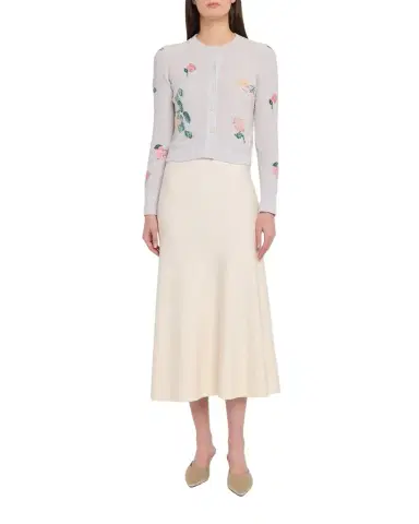 BERNADETTE Clemente Floral Crewneck Cardigan | Thumbnail 1 BERNADETTE Clemente Floral Crewneck Cardigan | Thumbnail 1