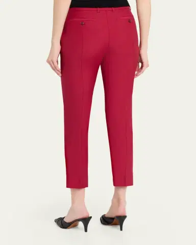 McQueen Certified Wool Mohair Slim-Leg Ankle Trousers | Thumbnail 3 McQueen Certified Wool Mohair Slim-Leg Ankle Trousers | Thumbnail 3