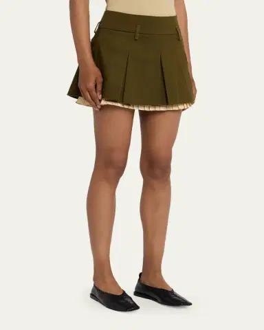 R13 Pleated Mini Skirt | Thumbnail 4 R13 Pleated Mini Skirt | Thumbnail 4