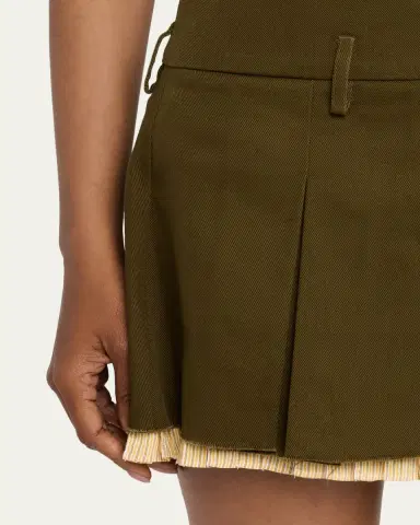 R13 Pleated Mini Skirt | Thumbnail 5 R13 Pleated Mini Skirt | Thumbnail 5