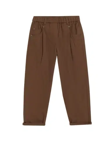 Brunello Cucinelli Slim-Leg Ankle Pull-On Pants | Thumbnail 1 Brunello Cucinelli Slim-Leg Ankle Pull-On Pants | Thumbnail 1