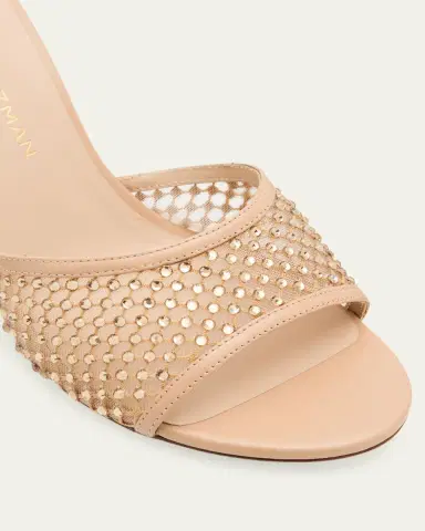 Stuart Weitzman 8mm Bareitall Mesh and Leather Sandals | Thumbnail 5 Stuart Weitzman 8mm Bareitall Mesh and Leather Sandals | Thumbnail 5