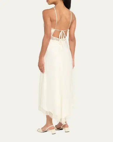 A.L.C. Lucia Satin & Lace Midi Dress | Thumbnail 3 A.L.C. Lucia Satin & Lace Midi Dress | Thumbnail 3