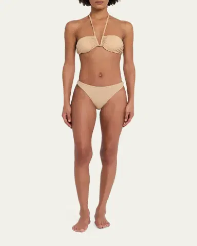 Ramy Brook June Metallic Halter Bikini Top | Thumbnail 2 Ramy Brook June Metallic Halter Bikini Top | Thumbnail 2