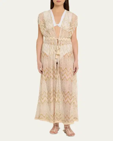 Ramy Brook Chevron Katherine Caftan Coverup | Thumbnail 2 Ramy Brook Chevron Katherine Caftan Coverup | Thumbnail 2