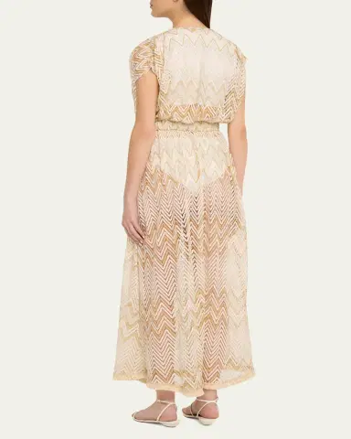 Ramy Brook Chevron Katherine Caftan Coverup | Thumbnail 3 Ramy Brook Chevron Katherine Caftan Coverup | Thumbnail 3