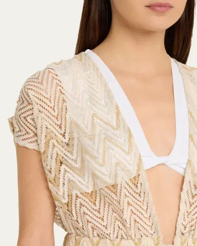 Ramy Brook Chevron Katherine Caftan Coverup | Thumbnail 5 Ramy Brook Chevron Katherine Caftan Coverup | Thumbnail 5