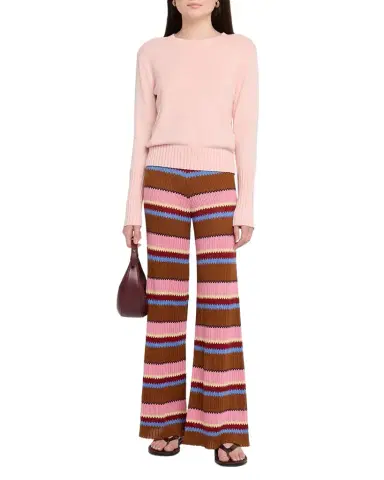Guest in Residence Palazzo Rib Striped Pants | Thumbnail 1 Guest in Residence Palazzo Rib Striped Pants | Thumbnail 1