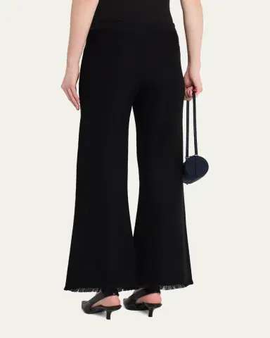 Kobi Halperin Valley Fringe-Hem Pique Knit Pants | Thumbnail 3 Kobi Halperin Valley Fringe-Hem Pique Knit Pants | Thumbnail 3