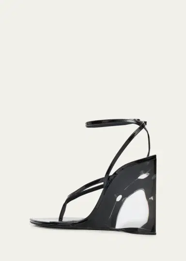 Alaïa 90mm Patent Leather Wedge Sandals | Thumbnail 9 Alaïa 90mm Patent Leather Wedge Sandals | Thumbnail 9