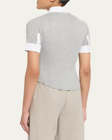 Cinq a Sept Jaden Short-Sleeve Top | Thumbnail 3 Cinq a Sept Jaden Short-Sleeve Top | Thumbnail 3