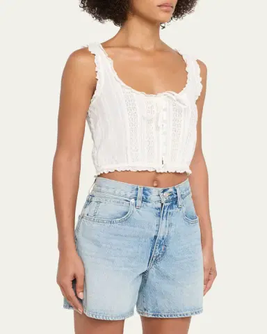 LoveShackFancy Blyss Cotton Sleeveless Top | Thumbnail 4 LoveShackFancy Blyss Cotton Sleeveless Top | Thumbnail 4