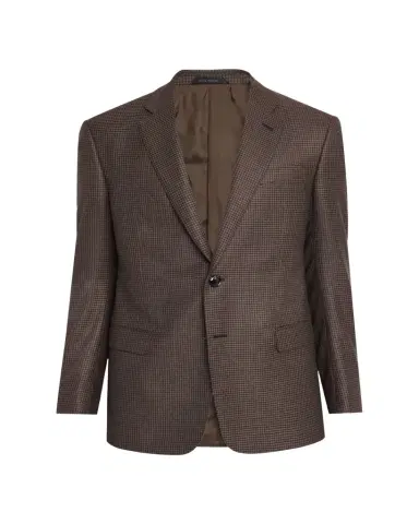 Giorgio Armani Men's Soft Line Houndstooth Single-Breasted Sport Coat | Thumbnail 1 Giorgio Armani Men's Soft Line Houndstooth Single-Breasted Sport Coat | Thumbnail 1
