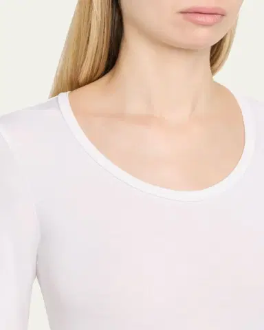 MAJESTIC FILATURES Elbow-Sleeve Scoop-Neck Shirt | Thumbnail 5 MAJESTIC FILATURES Elbow-Sleeve Scoop-Neck Shirt | Thumbnail 5
