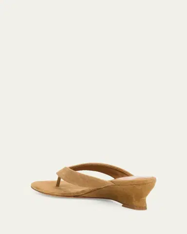 Le Monde Béryl 50mm Suede Micro Wedge Thong Sandals | Thumbnail 4 Le Monde Béryl 50mm Suede Micro Wedge Thong Sandals | Thumbnail 4