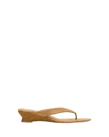 Le Monde Béryl 50mm Suede Micro Wedge Thong Sandals | Thumbnail 1 Le Monde Béryl 50mm Suede Micro Wedge Thong Sandals | Thumbnail 1