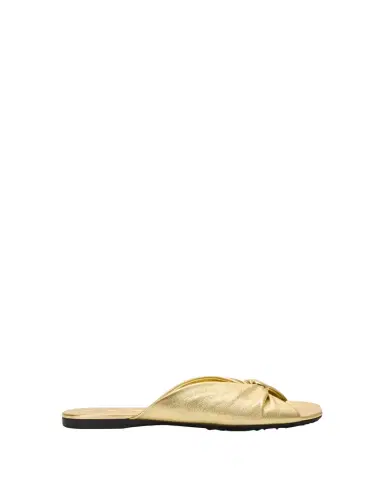 Loewe x Paula's Ibiza Pebble Soft Metallic Leather Slide Sandals | Thumbnail 1 Loewe x Paula's Ibiza Pebble Soft Metallic Leather Slide Sandals | Thumbnail 1