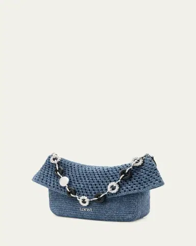 Loewe x Paula's Ibiza Ola Medium Bag in Denim-Effect Raffia | Thumbnail 3 Loewe x Paula's Ibiza Ola Medium Bag in Denim-Effect Raffia | Thumbnail 3