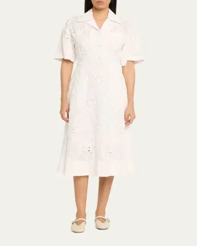 3.1 Phillip Lim Floral Embroidered Midi Shirtdress | Thumbnail 2 3.1 Phillip Lim Floral Embroidered Midi Shirtdress | Thumbnail 2