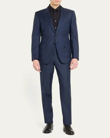 Tom Ford Men's Modern Fit Sharkskin Suit | Thumbnail 2 Tom Ford Men's Modern Fit Sharkskin Suit | Thumbnail 2