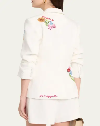 Cinq à Sept Cheyenne Embroidered Vine Blazer | Thumbnail 3 Cinq à Sept Cheyenne Embroidered Vine Blazer | Thumbnail 3