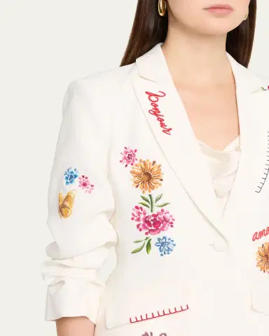 Cinq à Sept Cheyenne Embroidered Vine Blazer | Thumbnail 5 Cinq à Sept Cheyenne Embroidered Vine Blazer | Thumbnail 5