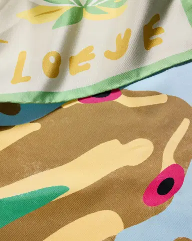 Loewe x Paula's Ibiza Frog-Print Silk Scarf | Thumbnail 4 Loewe x Paula's Ibiza Frog-Print Silk Scarf | Thumbnail 4