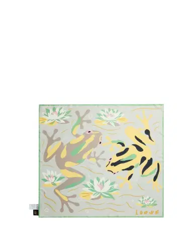 Loewe x Paula's Ibiza Frog-Print Silk Scarf | Thumbnail 1 Loewe x Paula's Ibiza Frog-Print Silk Scarf | Thumbnail 1