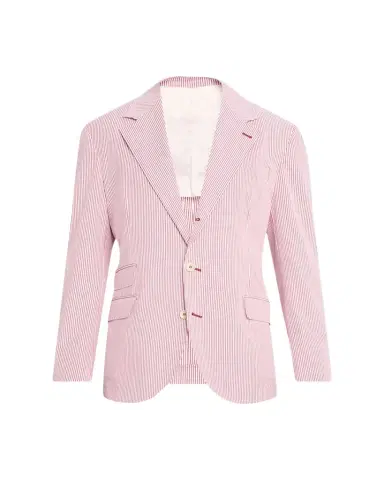 Brunello Cucinelli Men's Cotton-Blend Single-Breasted Jacket | Thumbnail 1 Brunello Cucinelli Men's Cotton-Blend Single-Breasted Jacket | Thumbnail 1