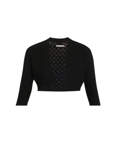 Lela Rose Pointelle Knit Bolero Jacket | Thumbnail 1 Lela Rose Pointelle Knit Bolero Jacket | Thumbnail 1
