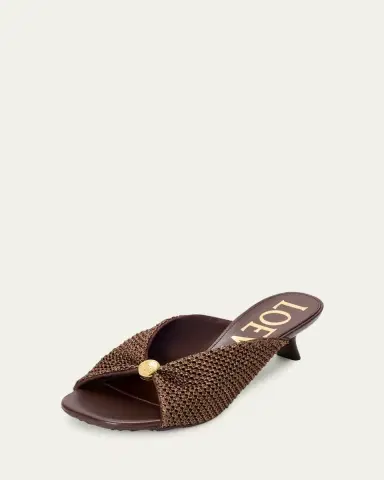 Loewe x Paula's Ibiza 45mm Pebble Woven Slide Sandals | Thumbnail 2 Loewe x Paula's Ibiza 45mm Pebble Woven Slide Sandals | Thumbnail 2
