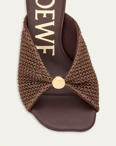 Loewe x Paula's Ibiza 45mm Pebble Woven Slide Sandals | Thumbnail 3 Loewe x Paula's Ibiza 45mm Pebble Woven Slide Sandals | Thumbnail 3