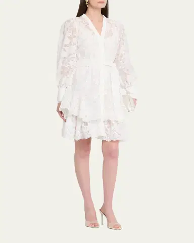 Kobi Halperin Gillian Floral Lace Shirtdress | Thumbnail 4 Kobi Halperin Gillian Floral Lace Shirtdress | Thumbnail 4