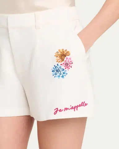 Cinq à Sept Emmie Embroidered Vine Shorts | Thumbnail 5 Cinq à Sept Emmie Embroidered Vine Shorts | Thumbnail 5