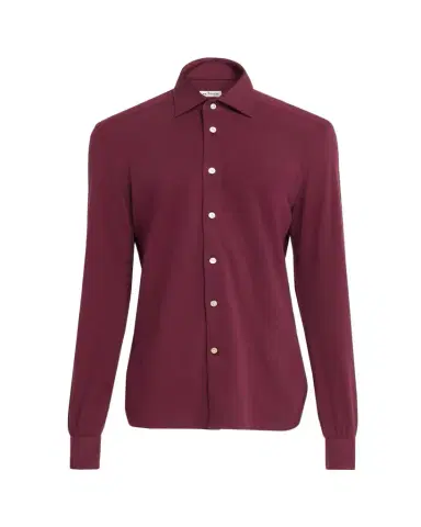 Kiton Men's Solid Cotton Classic-Fit Sport Shirt | Thumbnail 1 Kiton Men's Solid Cotton Classic-Fit Sport Shirt | Thumbnail 1