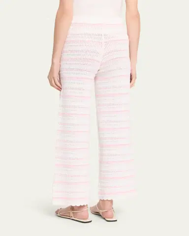 LoveShackFancy Clarabeth Striped Crochet Pants | Thumbnail 3 LoveShackFancy Clarabeth Striped Crochet Pants | Thumbnail 3