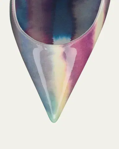 Christian Louboutin 100mm Miss Z Tie-Dye Patent Leather Pumps | Thumbnail 4 Christian Louboutin 100mm Miss Z Tie-Dye Patent Leather Pumps | Thumbnail 4