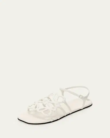 Loewe x Paula's Ibiza Petal Anagram Leather Ankle-Strap Sandals | Thumbnail 2 Loewe x Paula's Ibiza Petal Anagram Leather Ankle-Strap Sandals | Thumbnail 2
