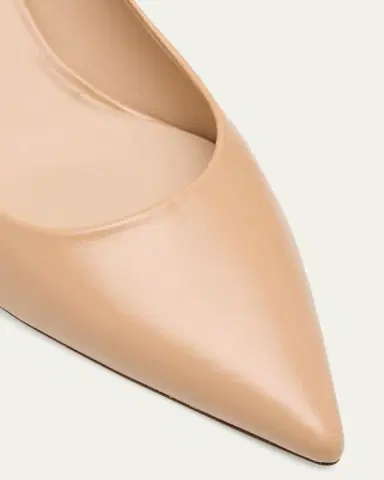 Stuart Weitzman Stuart Leather Kitten-Heel Pumps | Thumbnail 9 Stuart Weitzman Stuart Leather Kitten-Heel Pumps | Thumbnail 9